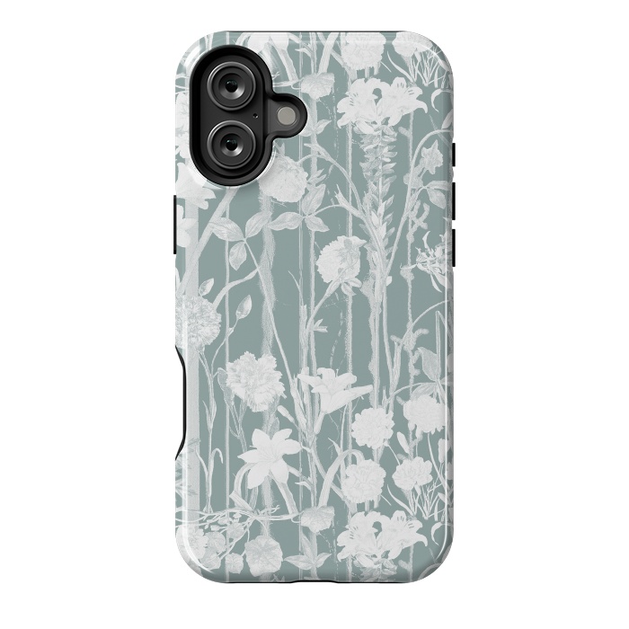 iPhone 16 Plus StrongFit Pastel botanical floral vines by Oana 