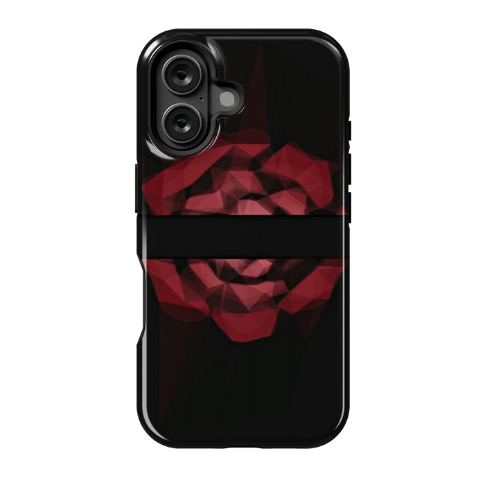 iPhone 16 StrongFit Red rose by CAS