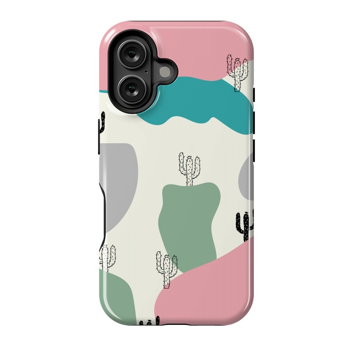 iPhone 16 StrongFit Mountain Cactus by Creativeaxle