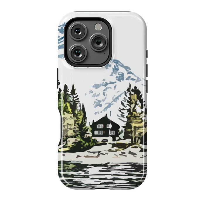 iPhone 16 Pro StrongFit Mountain Forest by Creativeaxle