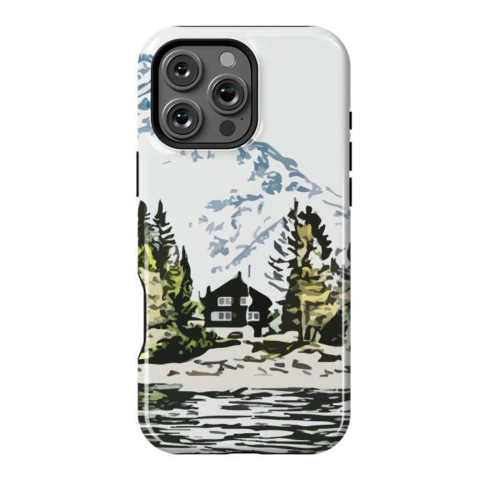 iPhone 16 Pro Max StrongFit Mountain Forest by Creativeaxle