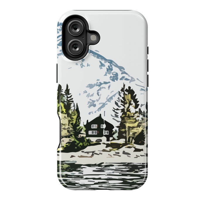 iPhone 16 Plus StrongFit Mountain Forest by Creativeaxle