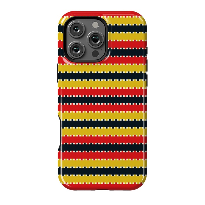 iPhone 16 Pro Max StrongFit Plaid Yellow by TMSarts