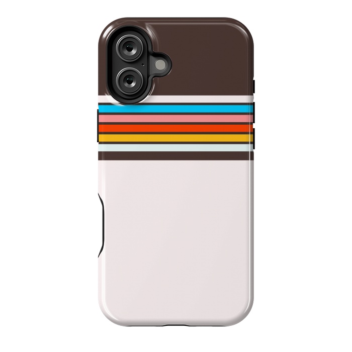 iPhone 16 Plus StrongFit Vintage Stripes by TMSarts