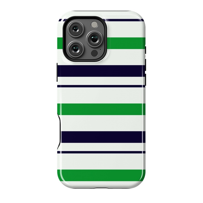 iPhone 16 Pro Max StrongFit Green White by TMSarts