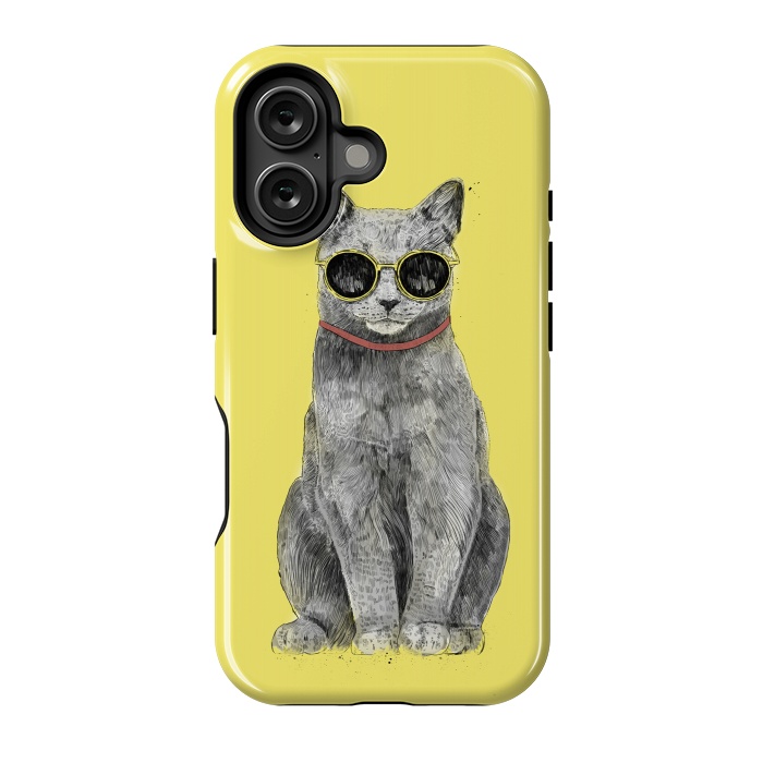 iPhone 16 StrongFit Summer Cat by Balazs Solti