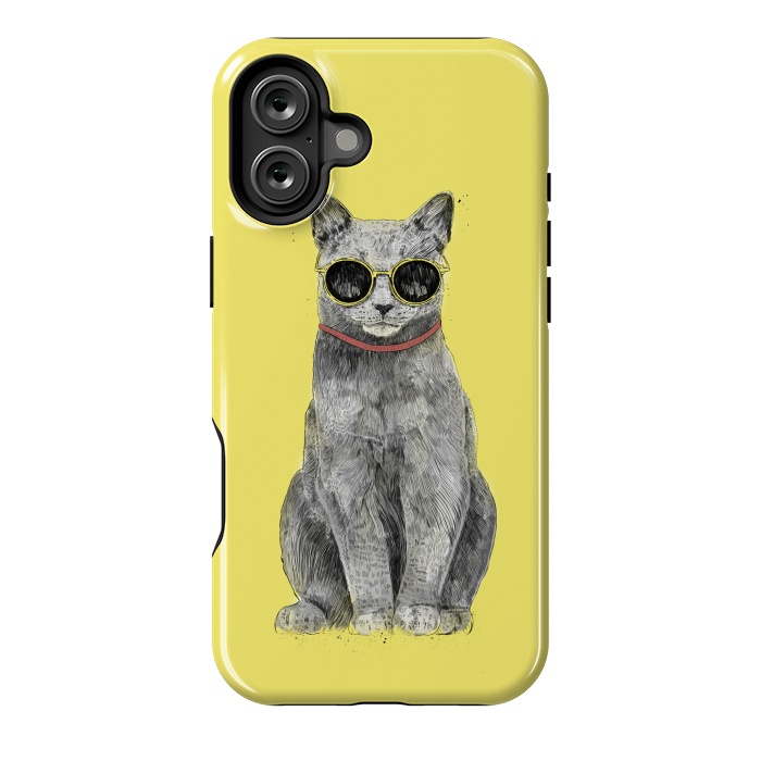 iPhone 16 Plus StrongFit Summer Cat by Balazs Solti