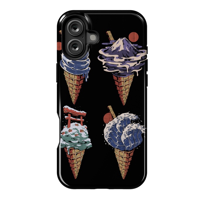 iPhone 16 Plus StrongFit Japanese Ice Creams by Ilustrata