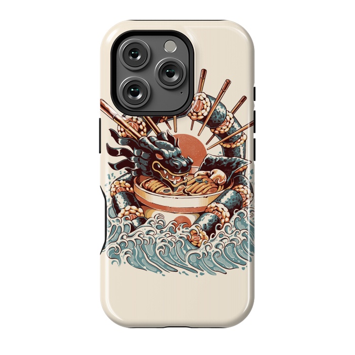 iPhone 16 Pro StrongFit Dragon Sushi Ramen by Ilustrata