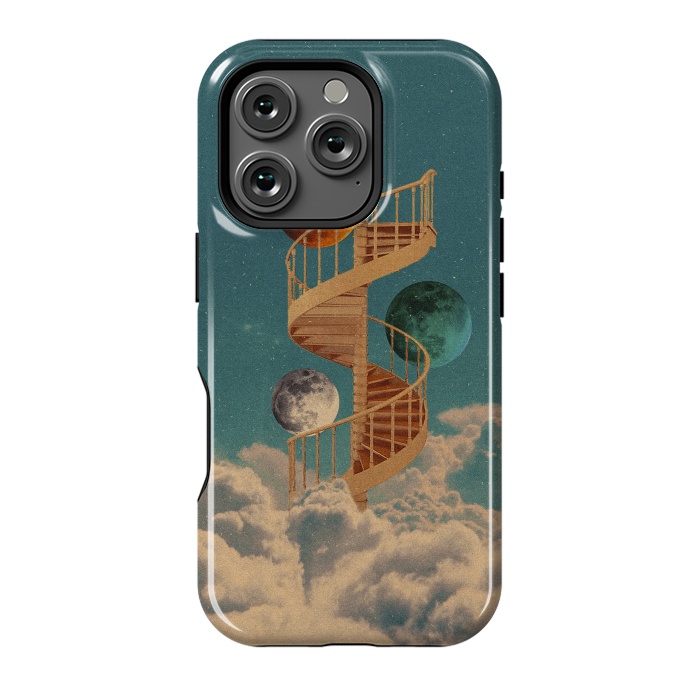 iPhone 16 Pro StrongFit Stairway to the moon by Eleaxart