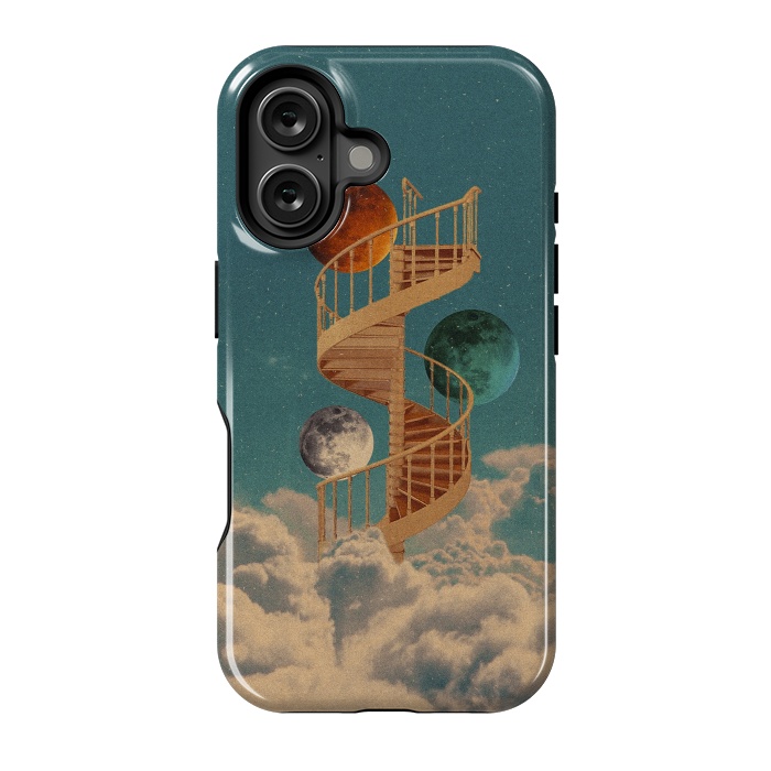 iPhone 16 StrongFit Stairway to the moon by Eleaxart