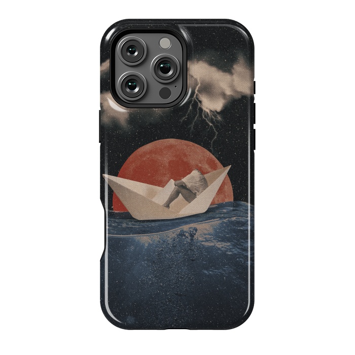 iPhone 16 Pro Max StrongFit Paper Boat by Eleaxart