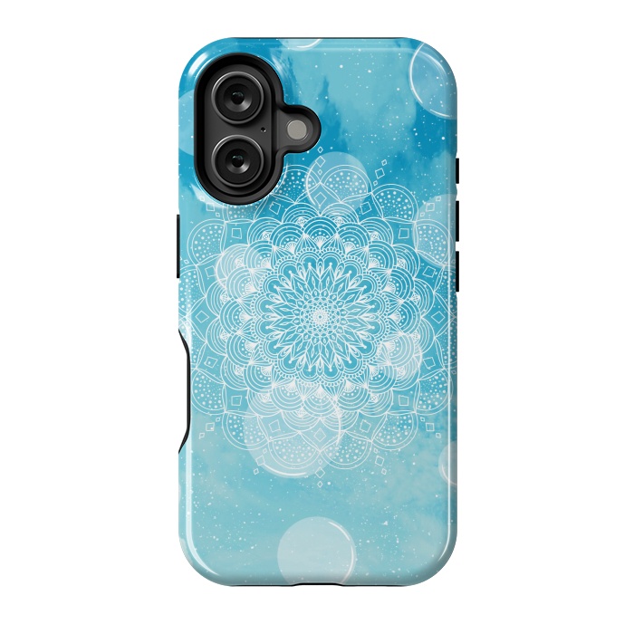 iPhone 16 StrongFit Mandala bubbles by Jms