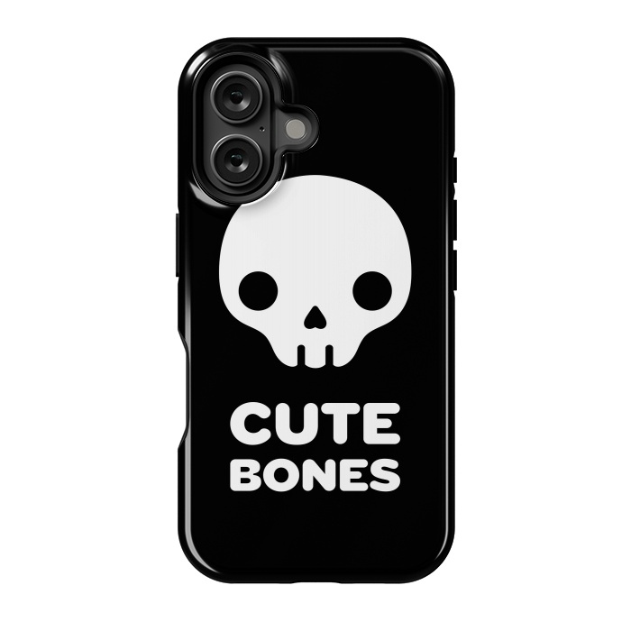 iPhone 16 StrongFit Cute skull by Laura Nagel