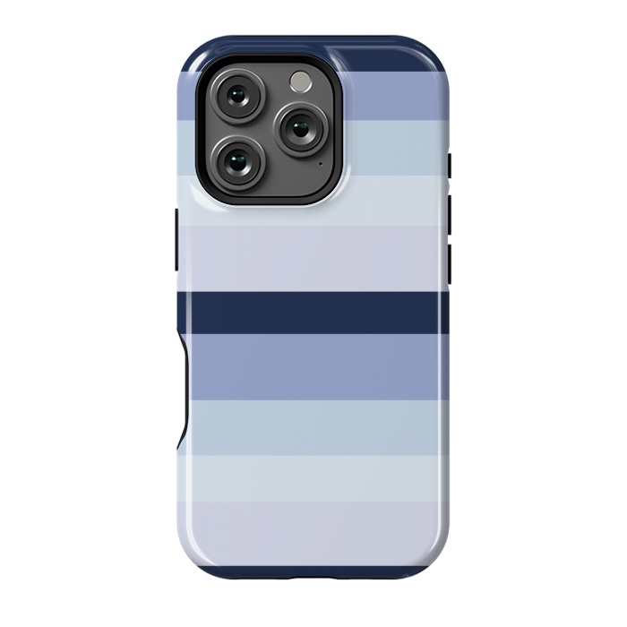 iPhone 16 Pro StrongFit Blue Stripes by Martina