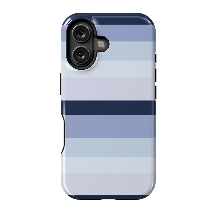 iPhone 16 StrongFit Blue Stripes by Martina