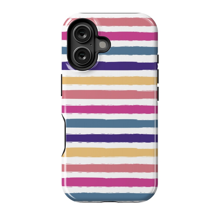 iPhone 16 StrongFit Bright stripes by Martina