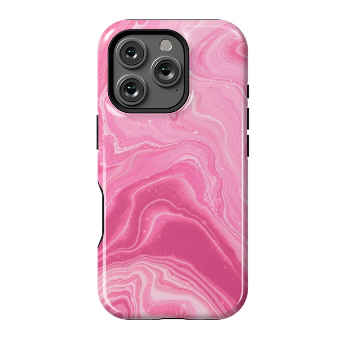 iPhone 16 Pro StrongFit Pink marble 2 by Winston