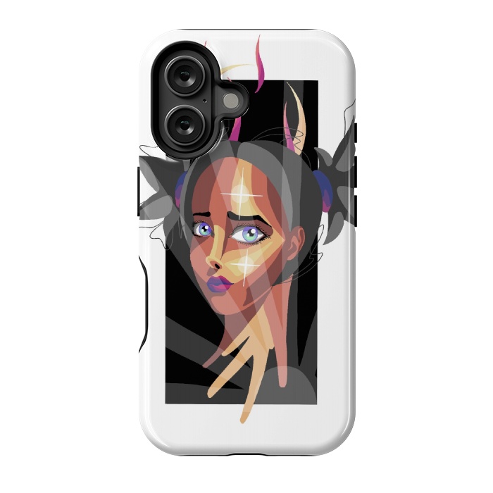 iPhone 16 StrongFit Moon girl2 by Evaldas Gulbinas 