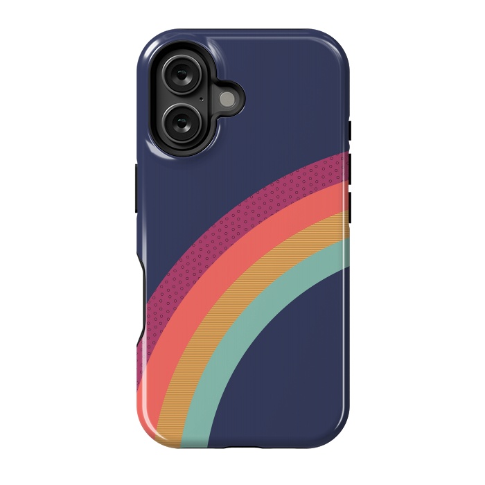 iPhone 16 StrongFit Vintage Rainbow by ArtPrInk