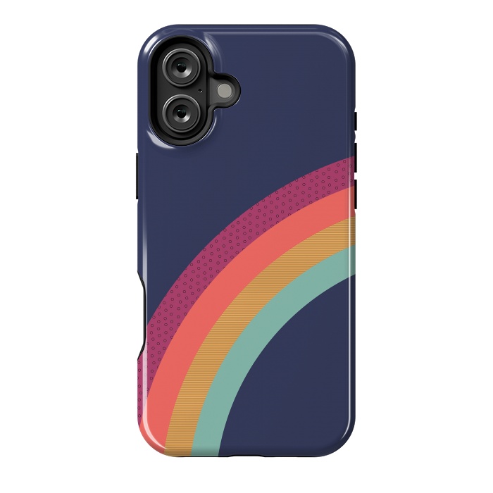 iPhone 16 Plus StrongFit Vintage Rainbow by ArtPrInk