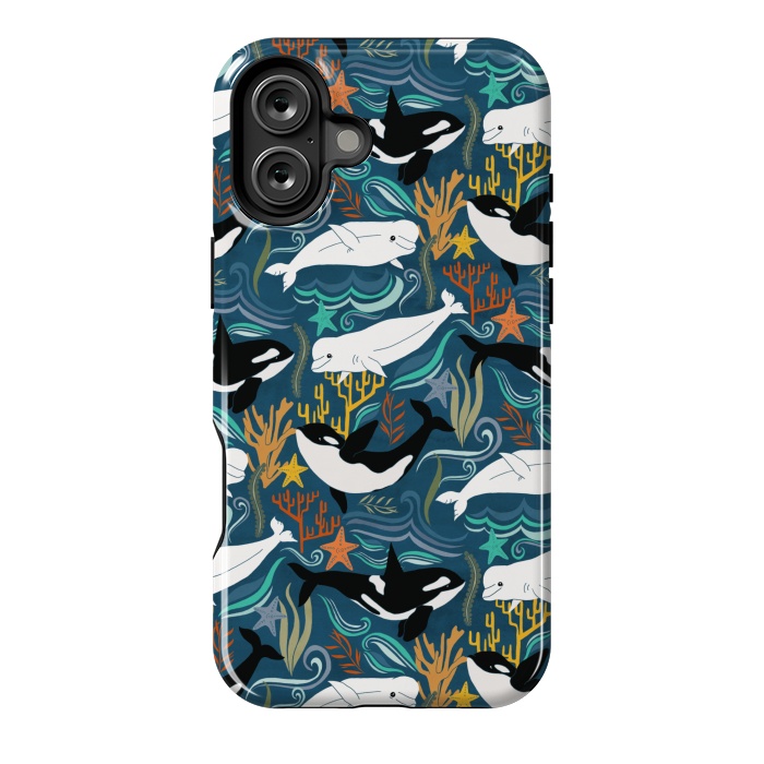 iPhone 16 Plus StrongFit Canadian Whale Watching by Tangerine-Tane