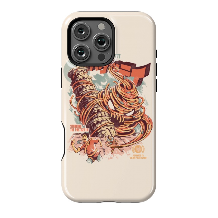 iPhone 16 Pro Max StrongFit The Kaiju Spaghetti by Ilustrata