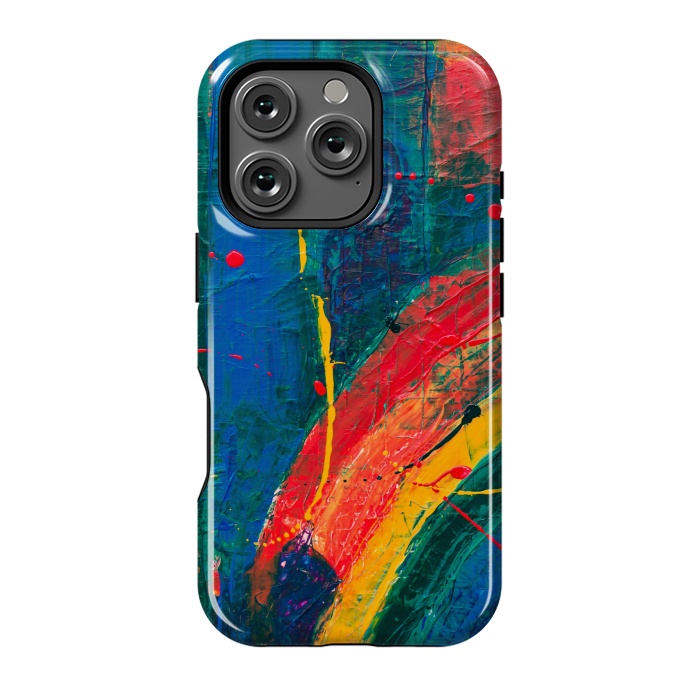 iPhone 16 Pro StrongFit PAINTED SHADES RAINBOW! by MALLIKA