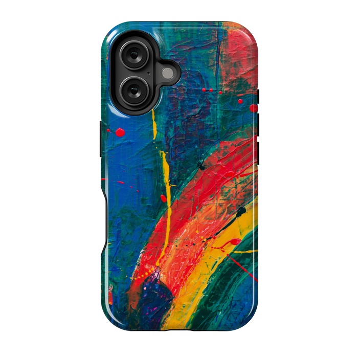 iPhone 16 StrongFit PAINTED SHADES RAINBOW! by MALLIKA