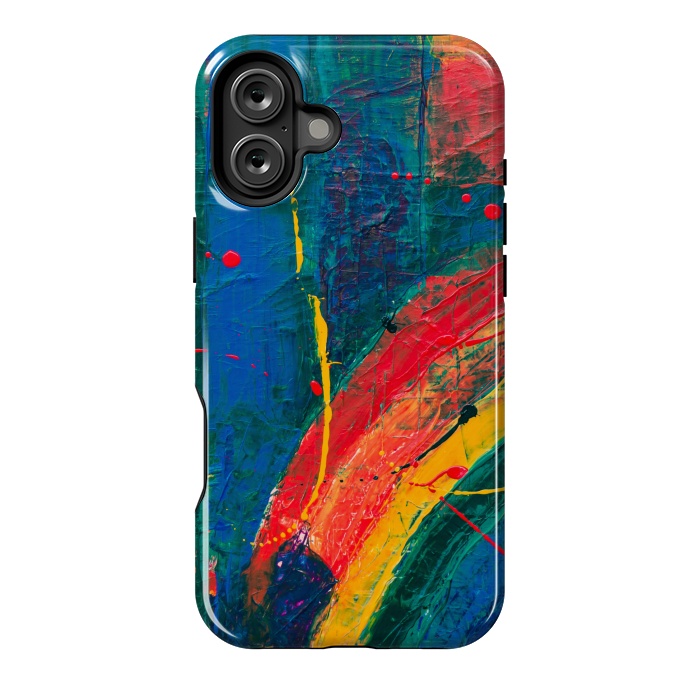 iPhone 16 Plus StrongFit PAINTED SHADES RAINBOW! by MALLIKA