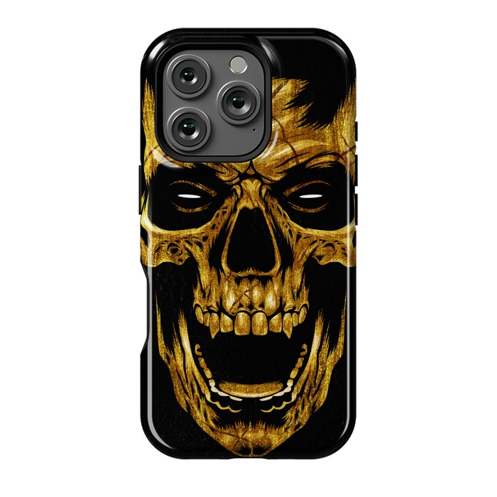 iPhone 16 Pro StrongFit Golden Skull by Alberto