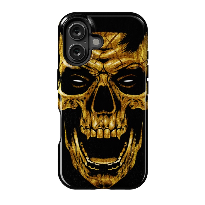 iPhone 16 StrongFit Golden Skull by Alberto