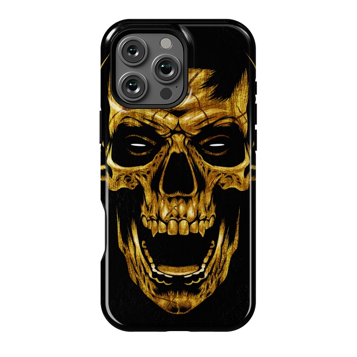 iPhone 16 Pro Max StrongFit Golden Skull by Alberto