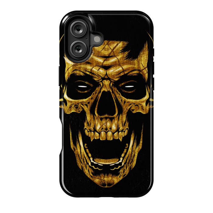 iPhone 16 Plus StrongFit Golden Skull by Alberto