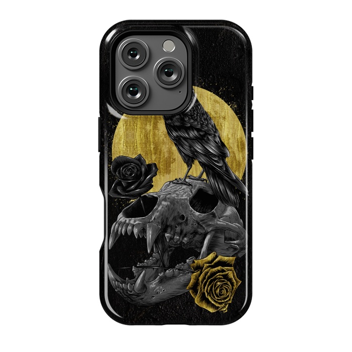 iPhone 16 Pro StrongFit Skull Crow by Alberto