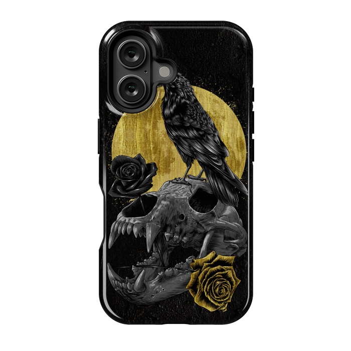 iPhone 16 StrongFit Skull Crow by Alberto