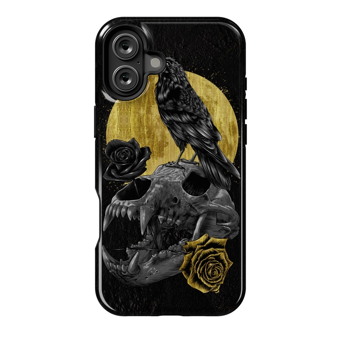 iPhone 16 Plus StrongFit Skull Crow by Alberto