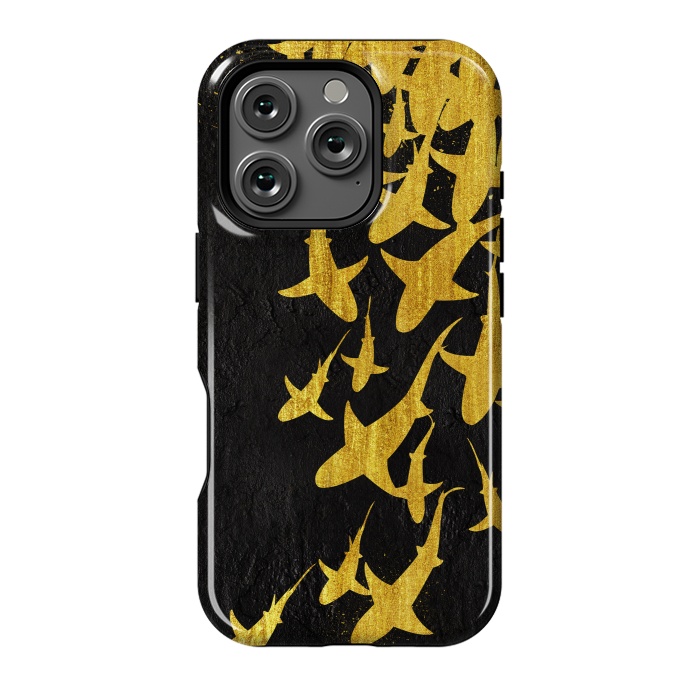 iPhone 16 Pro StrongFit Golden Sharks by Alberto