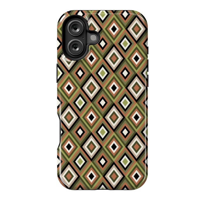 iPhone 16 Plus StrongFit Retro Diamonds by Majoih