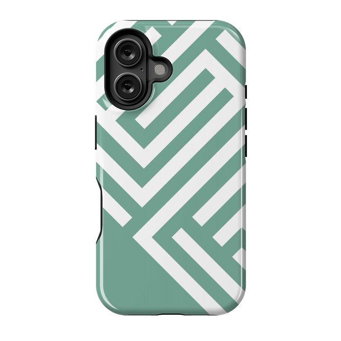 iPhone 16 StrongFit Mint Maze by ArtPrInk