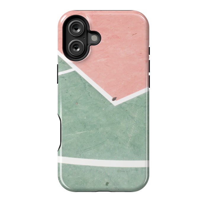 iPhone 16 Plus StrongFit green pink marble shades by MALLIKA