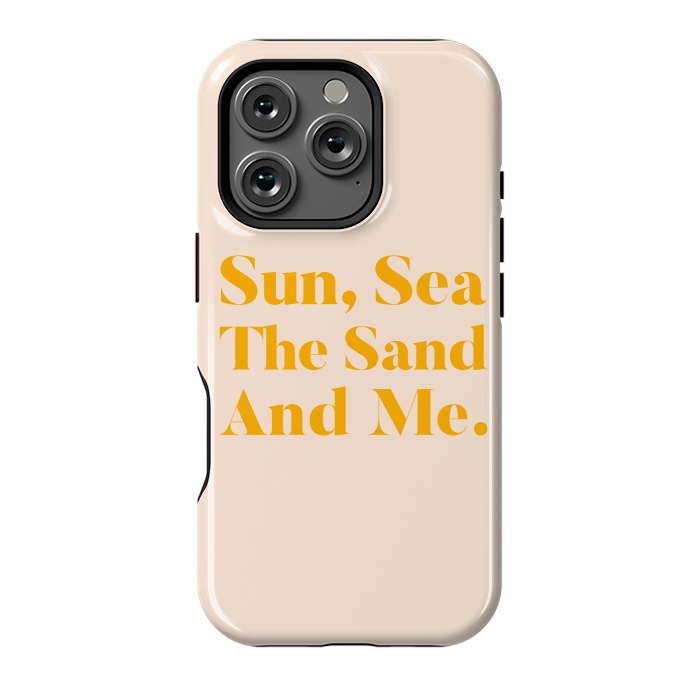 iPhone 16 Pro StrongFit Sun, Sea, The Sand & Me by Uma Prabhakar Gokhale