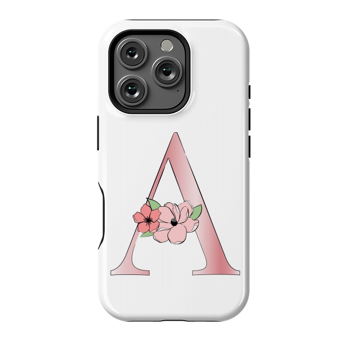 iPhone 16 Pro StrongFit Monogram Letter A by Martina