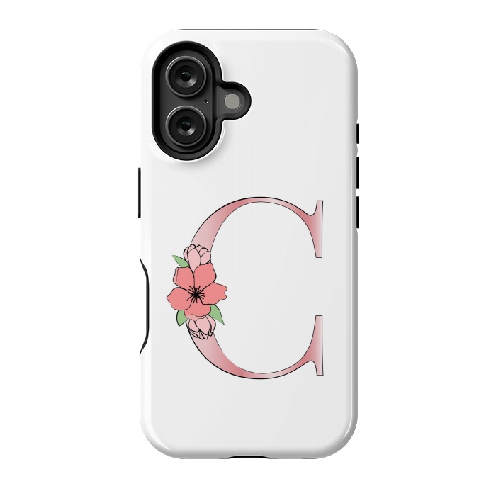 iPhone 16 StrongFit Monogram Letter C by Martina