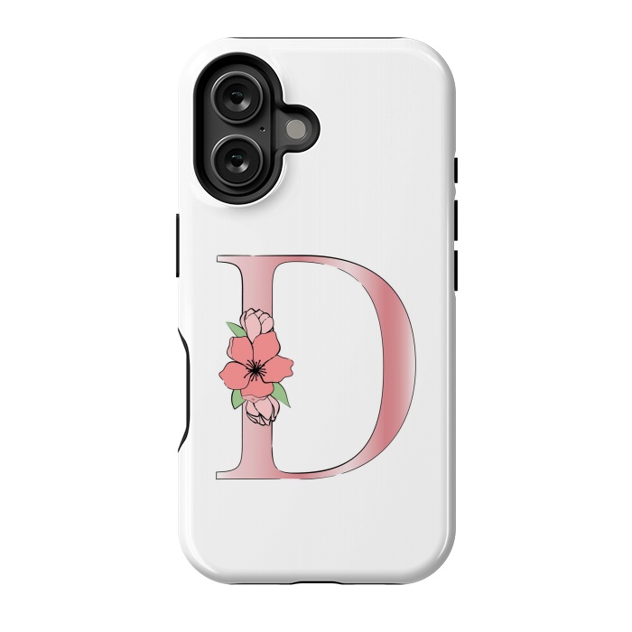 iPhone 16 StrongFit Monogram Letter D by Martina