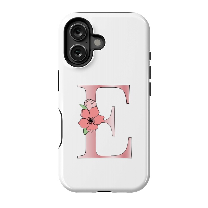 iPhone 16 StrongFit Monogram Letter E by Martina