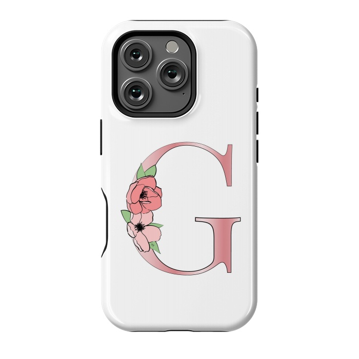 iPhone 16 Pro StrongFit Monogram Letter G by Martina