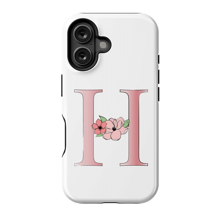 iPhone 16 StrongFit Monogram Letter H by Martina