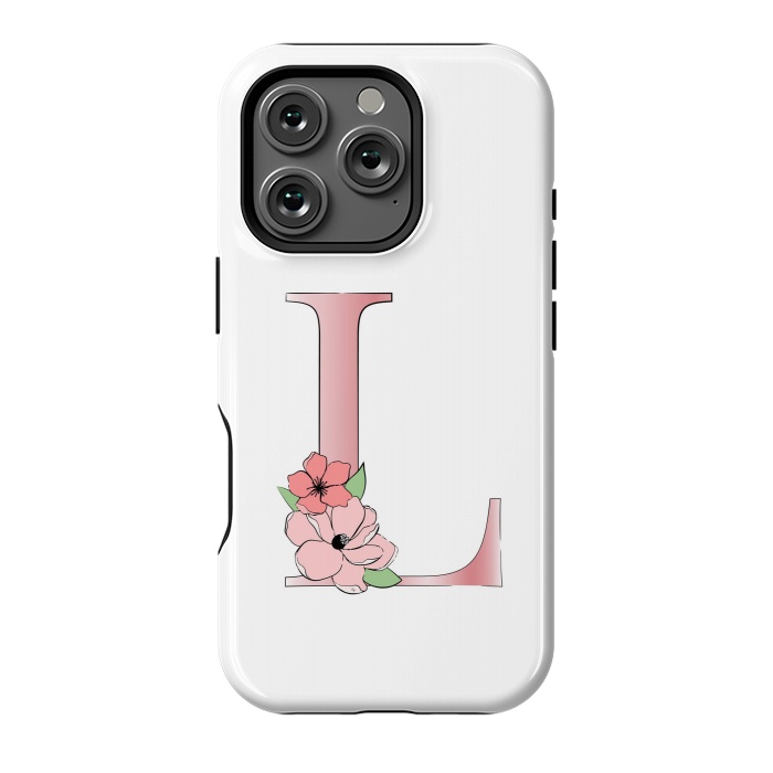 iPhone 16 Pro StrongFit Monogram Letter L by Martina