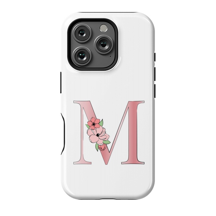 iPhone 16 Pro StrongFit Monogram Letter M by Martina